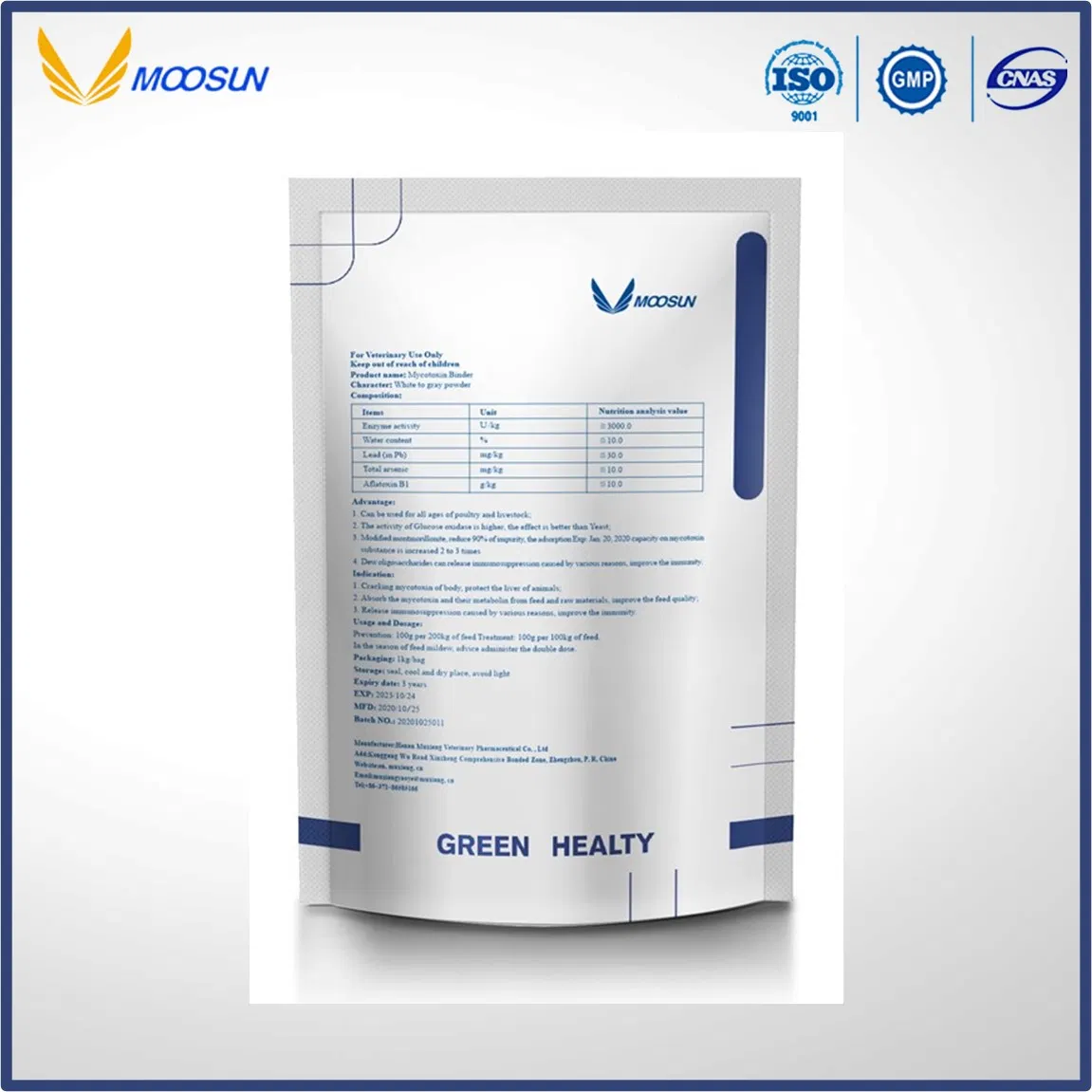 Veterinary Feed Additives Toxin Binder for Animal Use GMP Manufacturer