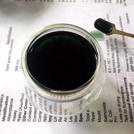 Food Grade Natural Colorants Oil Soluble Chlorophyll Paste 11006